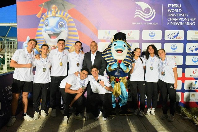 نتائج اليوم الأول لبطولة العالم للجامعات للسباحة بالزعانف 2026 بشرم الشيخ
