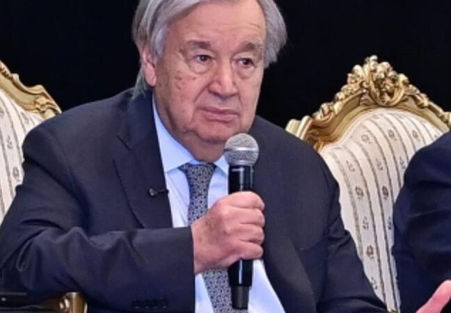 أنطونيو جوتيرش يشيد بطلاب جامعة القاهرة عبر حسابه الرسمي