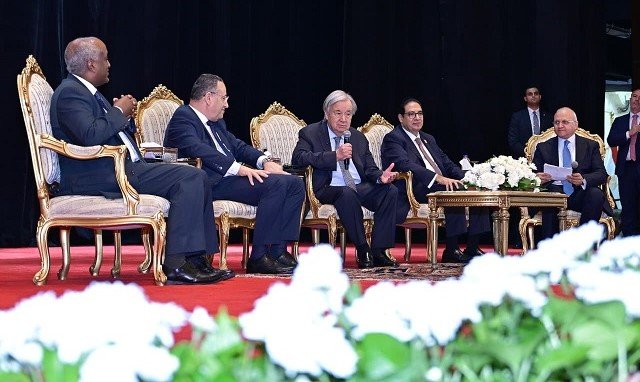   أنطونيو غوتيريش الأمين العام للأمم المتحدة في زيارة تاريخية لجامعة القاهرة 
