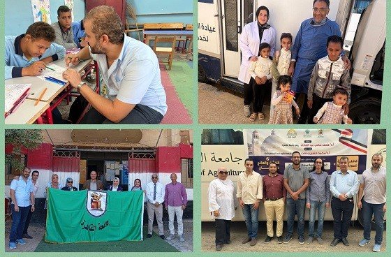 خدمات مجانيةلـ 4500 مواطن و 45 عملية جراحية بقافلة جامعة القاهرة للواحات البحريه